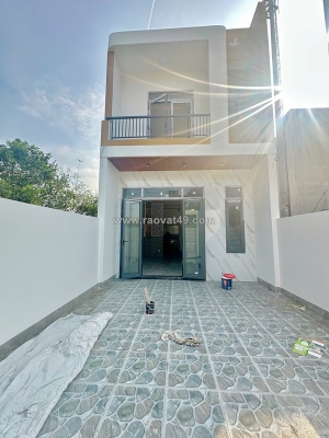 Nhà 1 trệt 1 lầu , sát khu công nghiệp thạnh phú, trục 16 chỉ 500m , shr, full