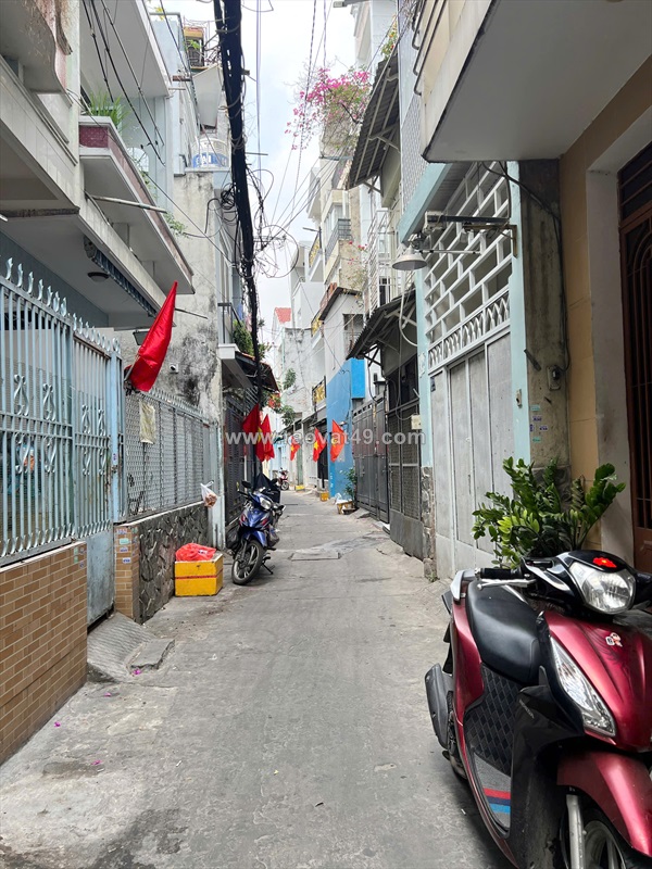 Nhà 2 tầng hxh âu dương lân p3q8. giá: 7.7 tỷ
