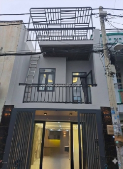 Nhà 3 tầng 48m² (4x12 mới 100% – sát lê văn quới, ngã tư bốn xã – hẻm 6m thông