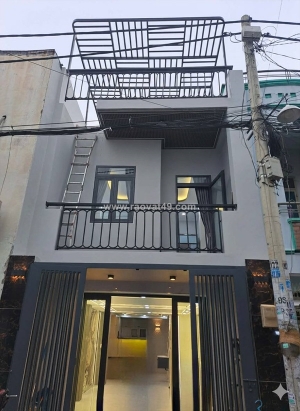Nhà 3 tầng 48m² (4x12 mới 100% – sát lê văn quới, ngã tư bốn xã – hẻm 6m thông