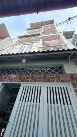 Nhà 4 tầng nở hậu hẻm tạ quang bửu p2q8. giá 6,5 tỷ tl