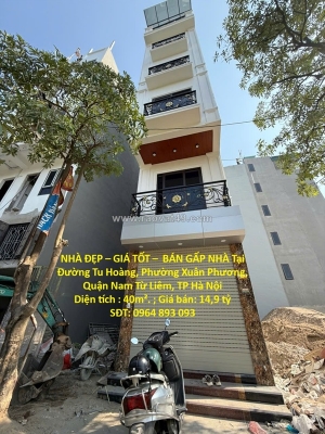 Nhà đẹp – giá tốt –  bán gấp nhà tại phường xuân phương, nam từ liêm, hn