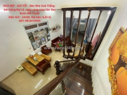 Nhà đẹp - giá tốt - bán nhà hoà thắng - bên hông đại lộ ,ngay vòng xoay sân bay