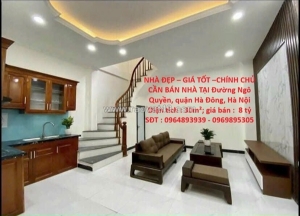Nhà đẹp – giá tốt –chính chủ cần bán nhà tại đường ngô quyền, quận hà đông, hà