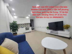 Nhà đẹp- giá tốt chính chủ cần bán nhanh căn nhà tầng 2 tập thể bách khoa hà nội