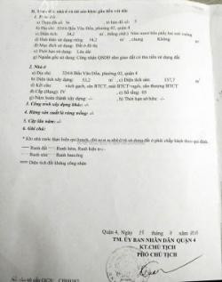 Nhà đẹp – giá tốt –chính chủ cần bán nhanh nhà tại 324/6 đường bến vân đồn,