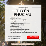 Nhà hàng pizza tuyển nhân viên phục vụ quận 7