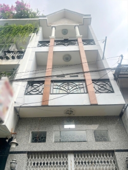 Nhà mới 4 tầng hẻm xe 16 chỗ đường dạ nam p.chánh hưng. giá: 10.2 tỷ