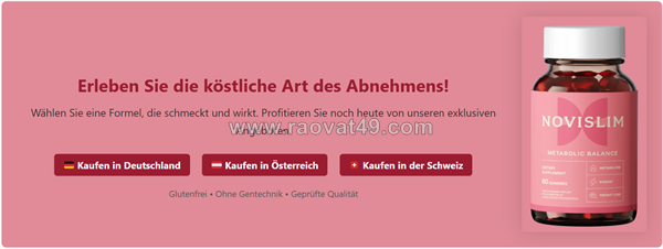 Novislim gummies at & ch erfahrungen: heißhunger ade?