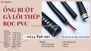 Ống ruột gà lõi thép và đầu nối lắp sẵn tại khánh hòa, bình định, gia lai
