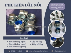 Phân phối phụ kiện đầu nối kết nối ống ruột gà, bảo vệ cáp điện