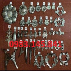 Phụ kiện hoa tôn dập sắt mỹ thuật – nâng tầm giá trị công trình