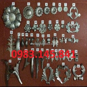 Phụ kiện hoa tôn dập sắt mỹ thuật – nâng tầm giá trị công trình