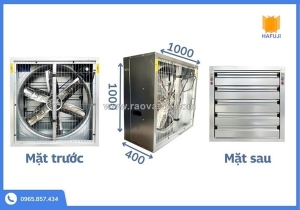 Quạt hút công nghiệp 1000x1000 – giải pháp thông gió hiệu quả cho nhà xưởng quy mô vừa
