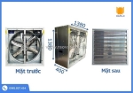Quạt hút công nghiệp 1380x1380 – hút khỏe cho xưởng lớn, trại lớn