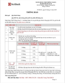 Seabank hỗ trợ mua nợ & giảm lãi suất cho khách hàng đang vay