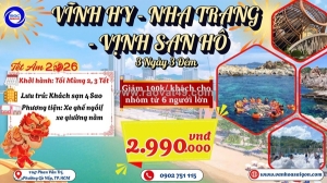 Sgc tourist - nha trang - vịnh san hô - tết âm lịch 2026