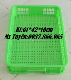 Sóng nhựa có lỗ cao 10, sọt nhựa rỗng, sóng nhựa, sọt cao 10cm, bán sọt nhựa