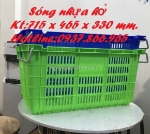 Sọt có quai, sóng nhựa hở, sọt đựng thực phẩm, sóng nhựa đựng kho lạnh