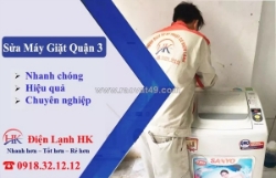 Sửa máy giặt quận 3 tại nhà - thợ giỏi, giá rẻ, bảo hành dài hạn