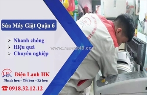 Sửa máy giặt quận 6 - gọi là có mặt, sửa là chạy bền