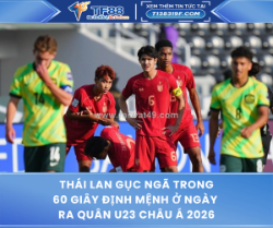 Thái lan gục ngã trong 60 giây định mệnh ở ngày ra quân u23 châu á 2026