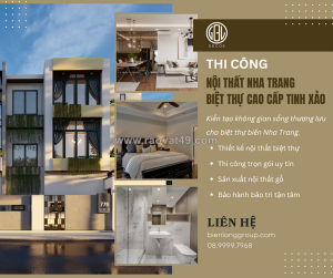 Thi công nội thất nha trang biệt thự đẳng cấp, chuẩn mực không gian sống