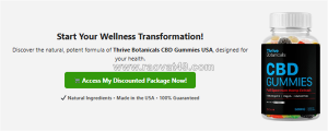 Thrive botanicals cbd gummies usa: user experiences