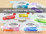 Thủ tục nhập khẩu mặt nạ dưỡng da