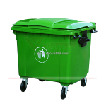 Thùng rác 660l 4 bánh xe siêu bền, giá rẻ tại xưởng