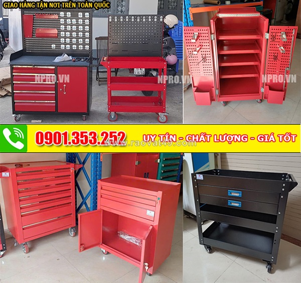 Tối ưu quản lý dụng cụ với xe đẩy dụng cụ di động