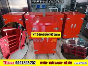 Tủ đựng dụng cụ 5 ngăn, 2 cửa(560x500x1030mm)