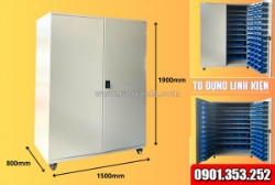 Tủ đựng linh kiện ktw1500xd800xh1900mm