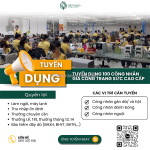 Tuyển công nhân chế tác trang sức, việc nhẹ lương cao ổn định