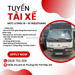 Tuyển gấp tài xế xe tải 2 tấn – đi làm ngay q12