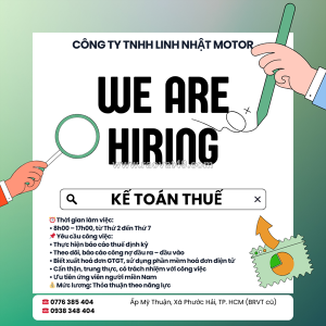 Tuyển kế toán báo cáo thuế brvt