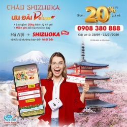 Vietjet ưu đãi vé hạng thương gia đi shizuoka