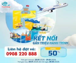 Vietravel airlines ưu đãi kỷ niệm 5 năm cất cánh