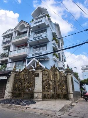 Villa 4 tầng (7x21) góc 2 mặt tiền vip an hội – gò vấp - xe hơi tránh nhau