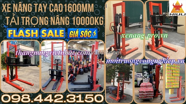 Xe nâng tay cao 1 tấn nâng cao 1.6 mét cty-e1.0t/1.6m - niuli