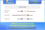 Arsenal: lịch thi đấu dày đặc, fan pháo thủ sẵn sàng “cú đêm”