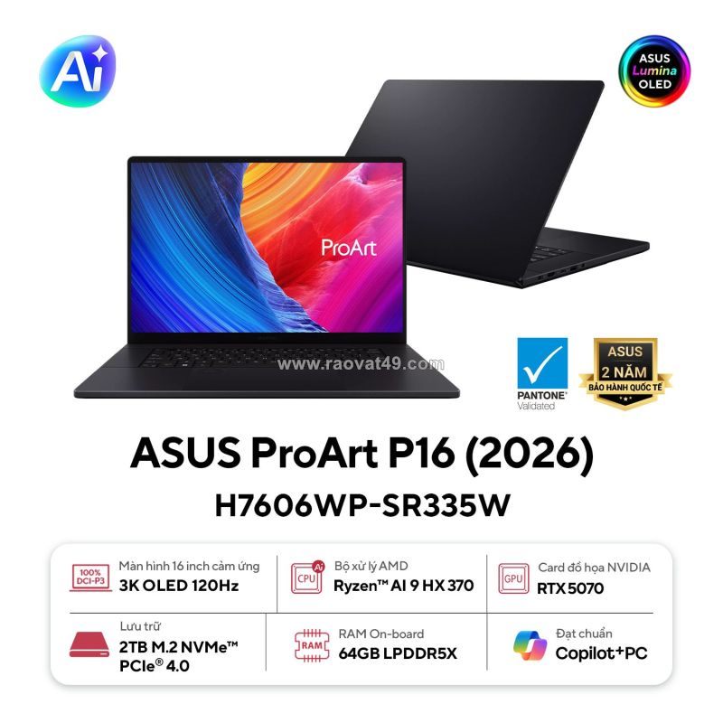 Asus proart p16 – cỗ máy sáng tạo dành cho những tâm hồn không giới hạn!