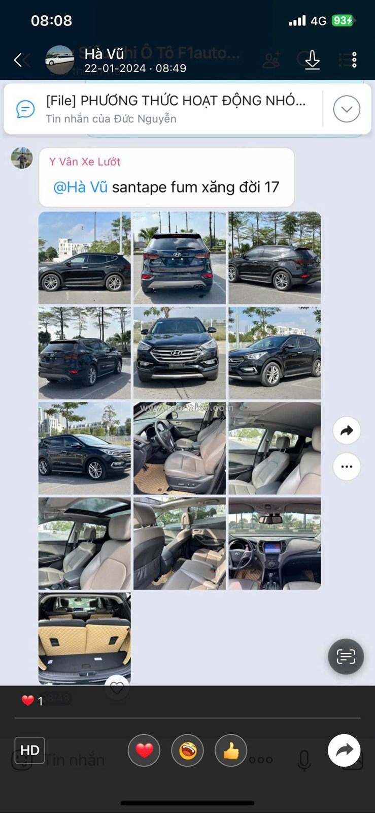 Bán hyundai santafe 2017 – bản full xăng – xe chính chủ!