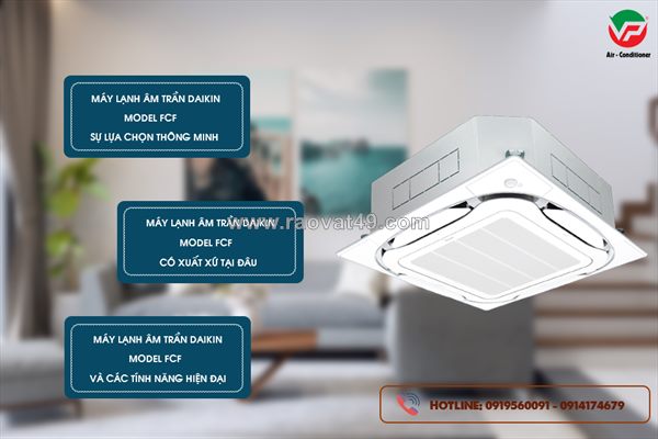 Bán máy lạnh âm trần daikin fcf giảm tiêu hao điện năng giá kho rẻ cho dòng sản phẩm này
