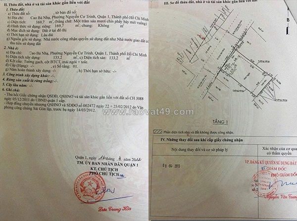 Bán nhà cao bá nhạ quận 1, 9,5m mặt tiền, 169,7m², hđt 95tr/th