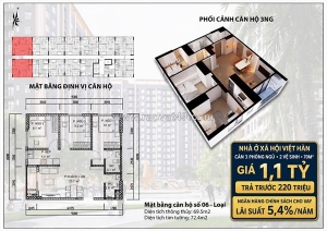 Bảng giá & chính sách nhà ở xã hội việt hàn phổ yên