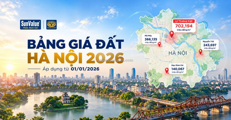 Bảng giá đất hà nội tăng, giá nhà đất có tăng theo?