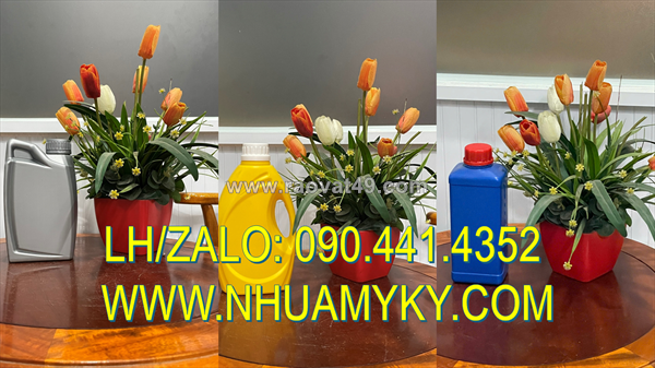 Báo giá can nhựa 500ml tròn, can 1 lít vuông có vòi nhấn, can nhựa 2 lít giá rẻ