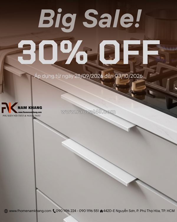 Big sale 30% tay nắm tủ nk312