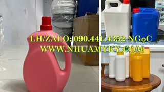 Bình nhựa 1 lít đựng nước rửa chén, can nhựa 2 lít đựng nước lau sàn, can nhựa 3.6 lít đựng nước giặ
